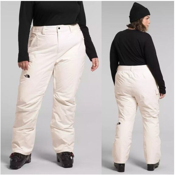 The North Face W Sally Pants Women XXXL Long Length White DryVent Ski Snow - Picture 1 of 16